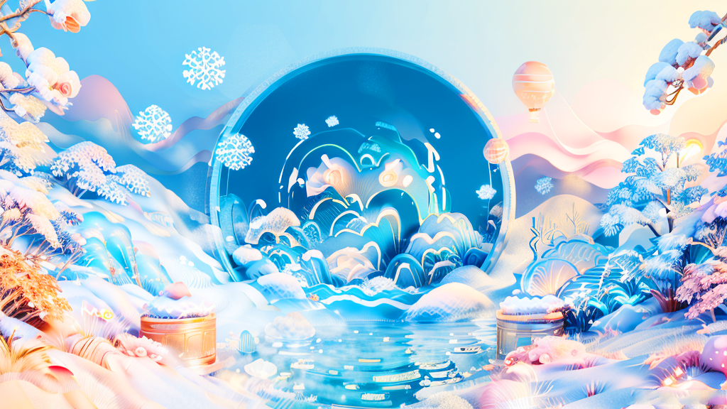 2023東晟大雪節(jié)氣手機壁紙5